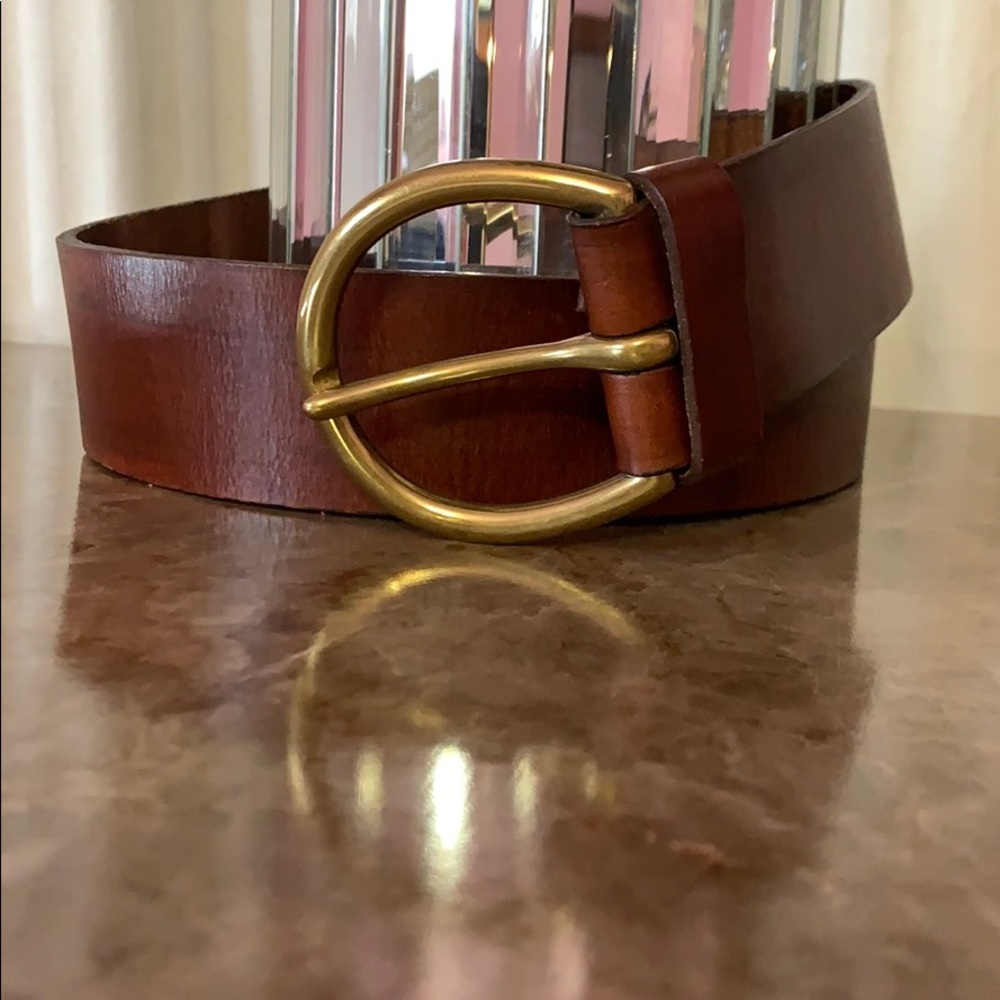 Martin + Osa brown leather belt